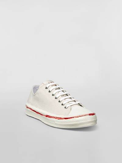Marni MARNI GRAFFITI LOW-TOP SNEAKER GOOEY IN CANVAS WITH PARTIAL RUBBER COATING outlook