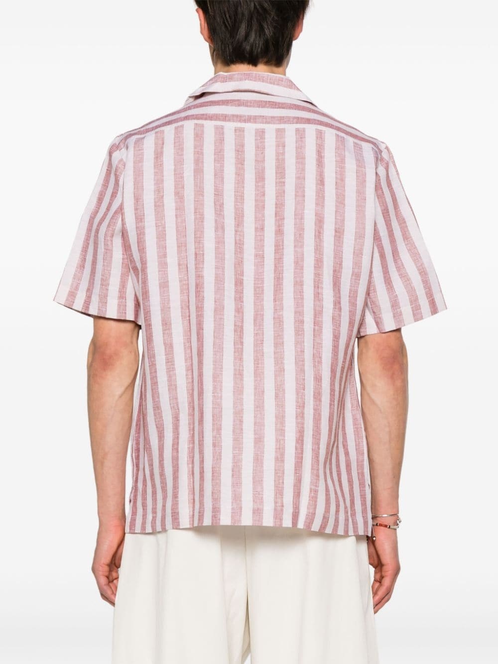 striped linen shirt - 4