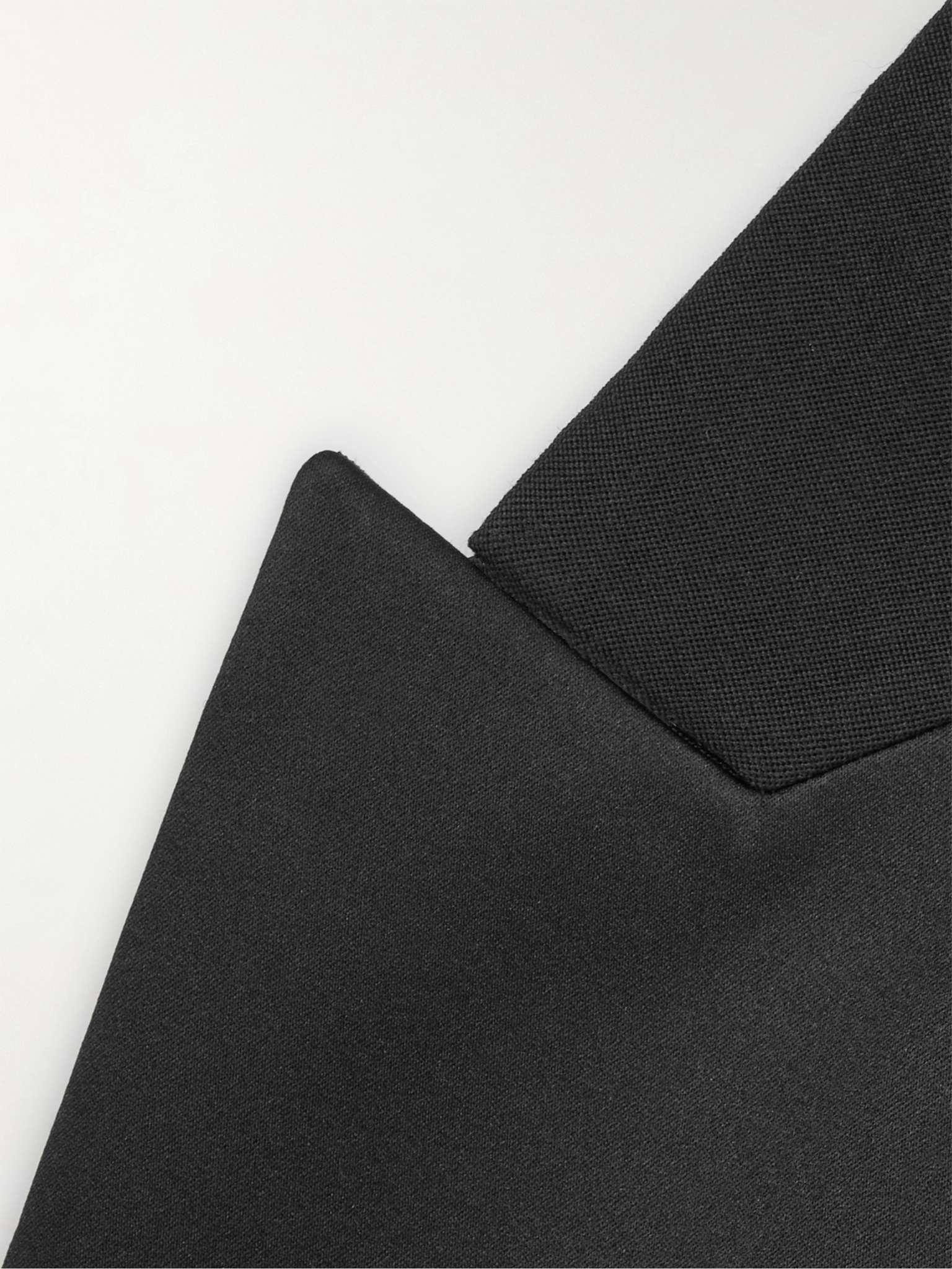 Slim-Fit Satin-Trimmed Grain de Poudre Wool Tuxedo Jacket - 3