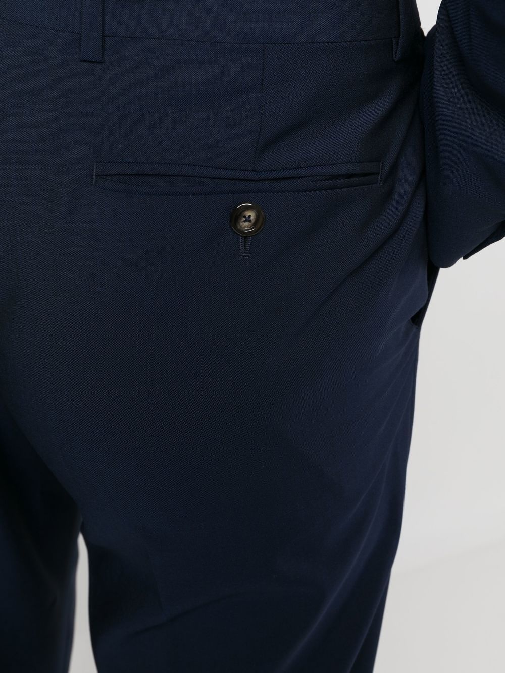 single-breasted wool-blend suit - 5