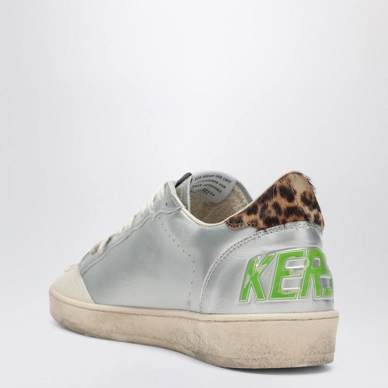 Golden Goose Sneaker Ballstar Silver/Red/Leopard Men - 2
