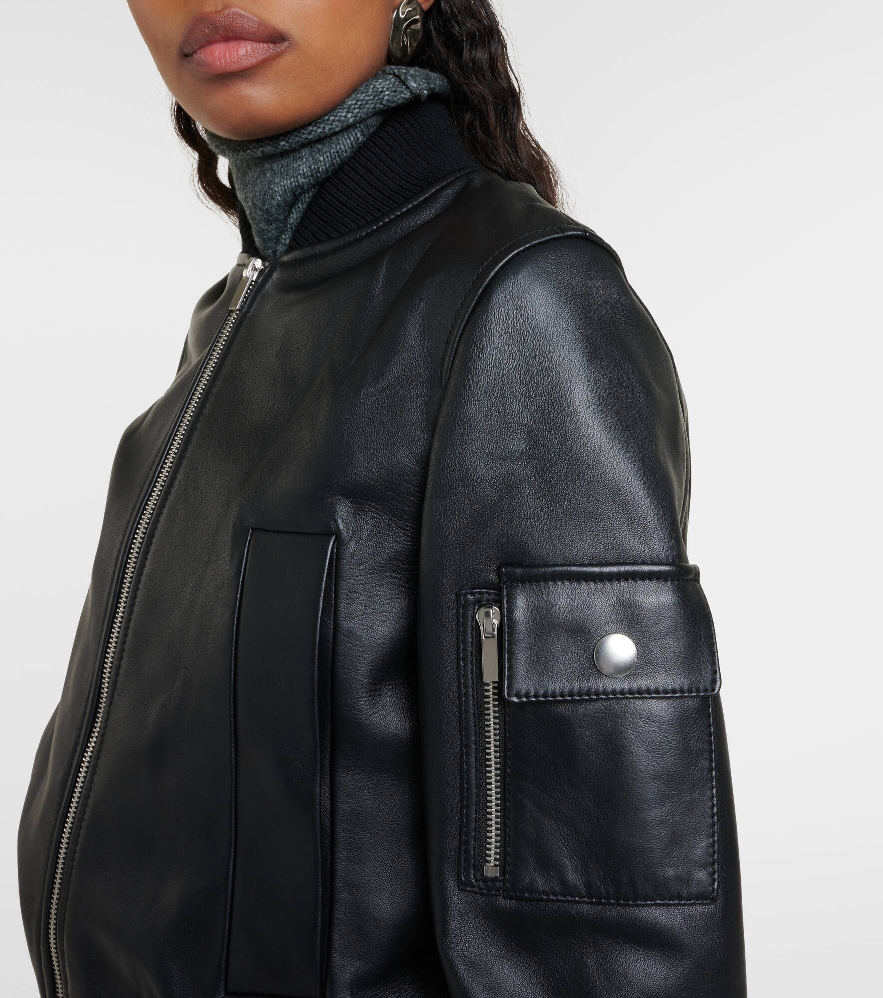Proenza Schouler White Label Mika leather bomber jacket