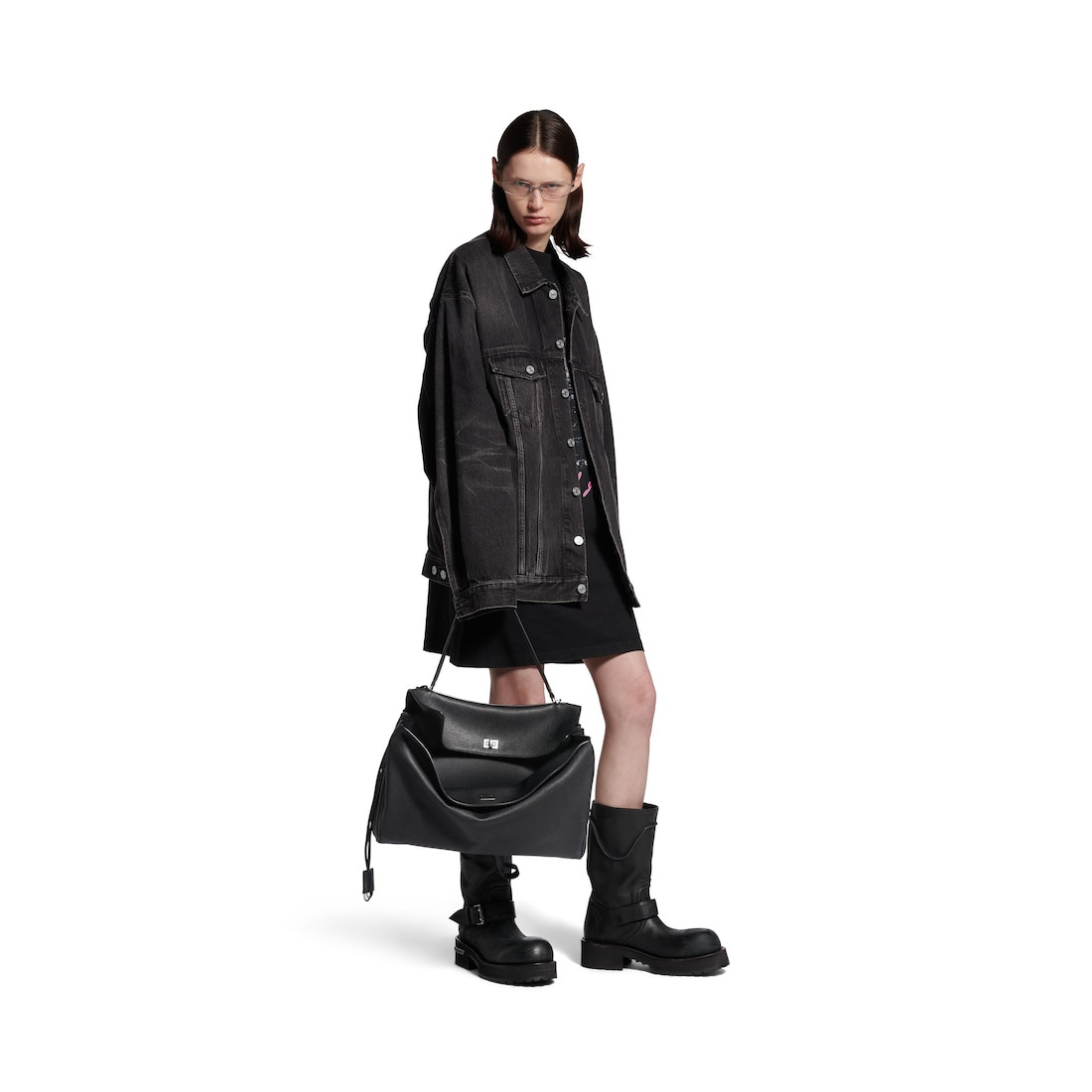 Rodeo Large Handbag  in Black - 7