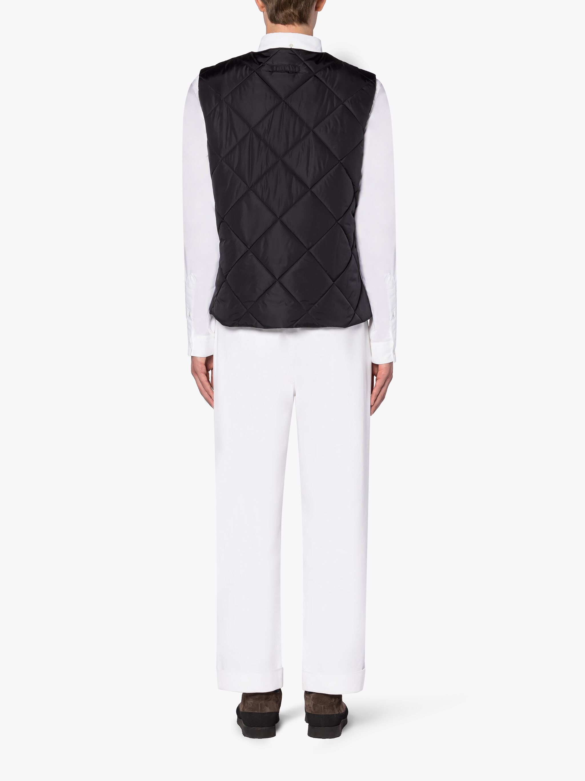NEW HIG BLACK NYLON QUILTED LINER VEST - 3