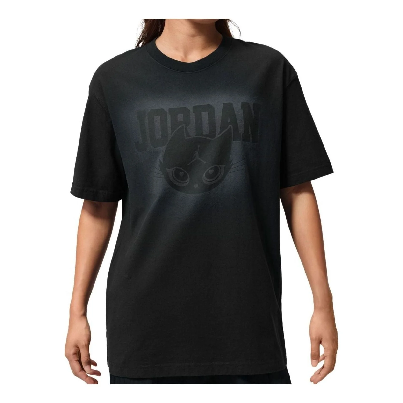 (WMNS) Jordan Oversized Graphic T-Shirt Asia Sizing 'Black' IW7672-010 - 1
