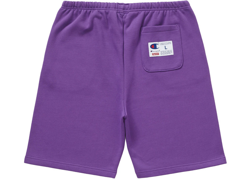 Supreme Supreme Champion Outline Sweatshort Purple outlook