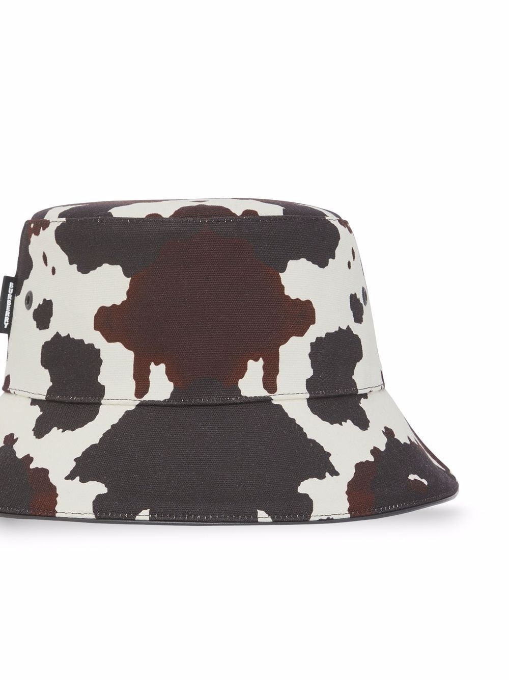 cow-print bucket hat - 2