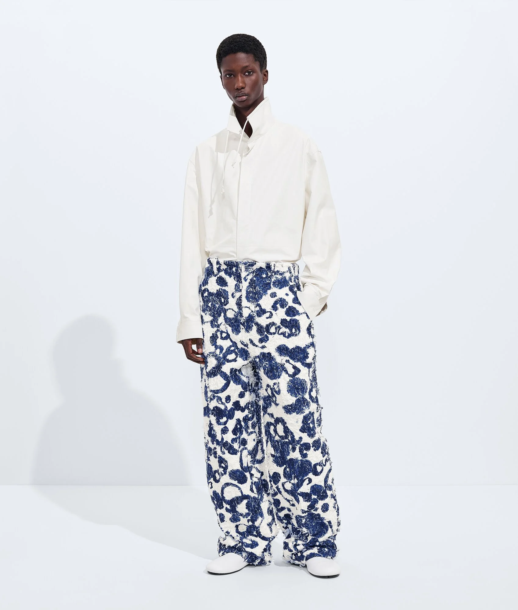 Cotton Fil Coupé Printed Pants - 1