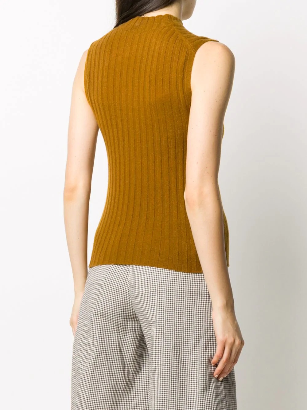 sleeveless chunky-knit cashmere jumper - 4