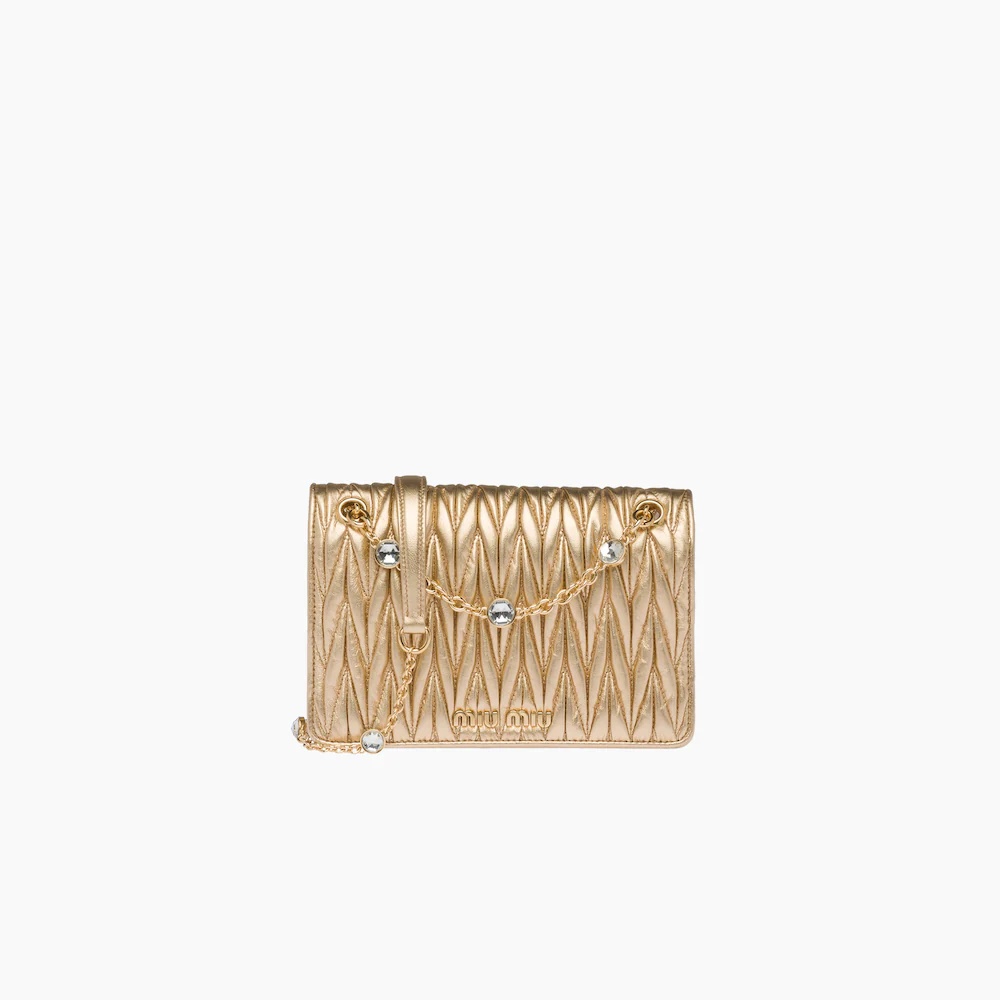 Matelassé nappa leather mini-bag - 1