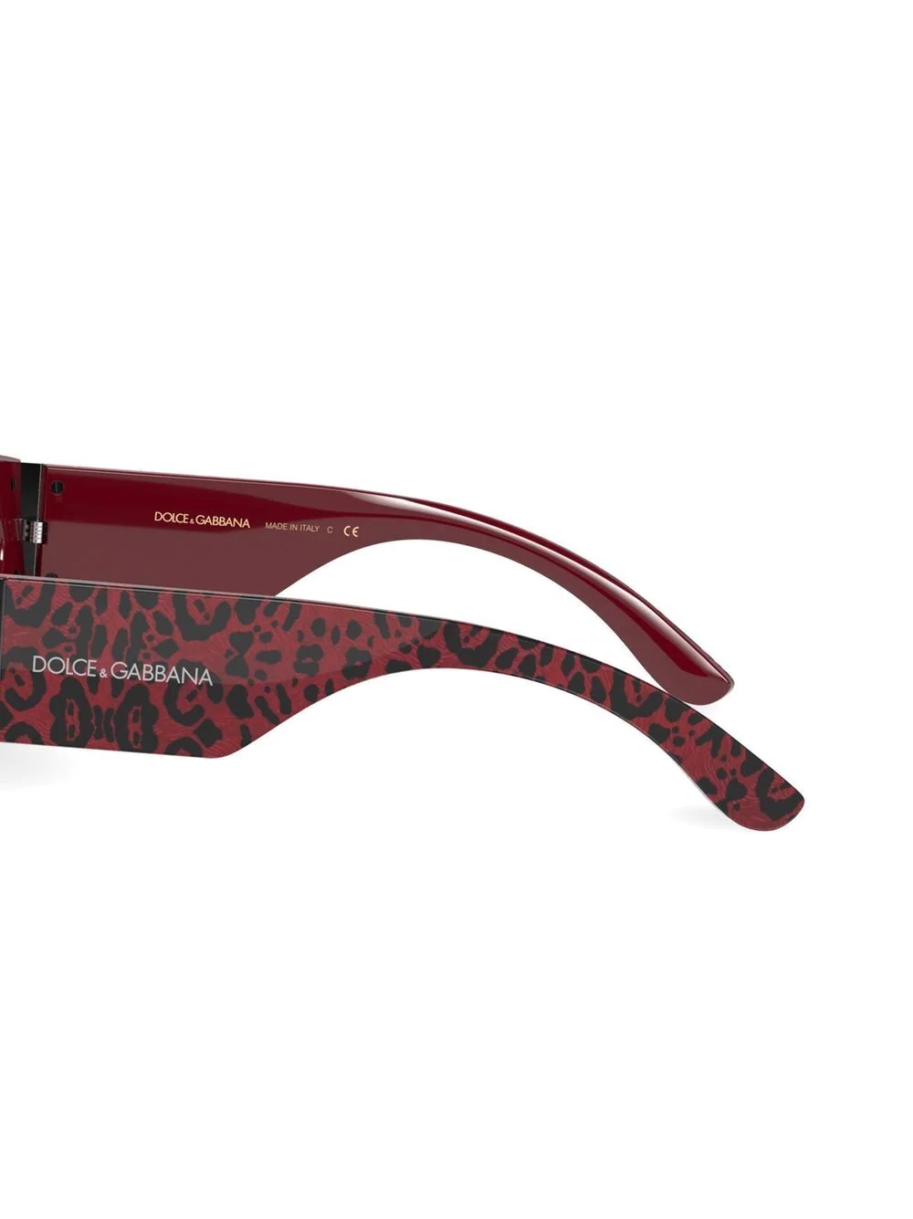 leopard-print cat-eye sunglasses - 3