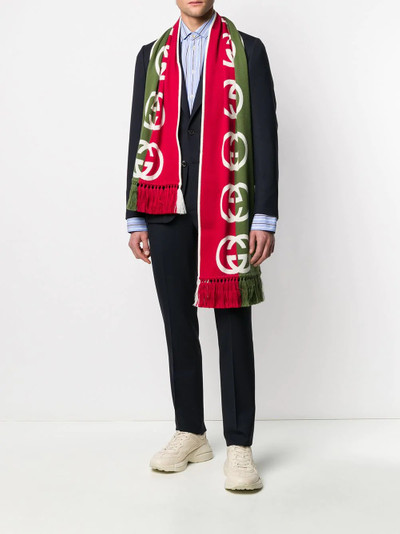 GUCCI GG print two-toned scarf outlook