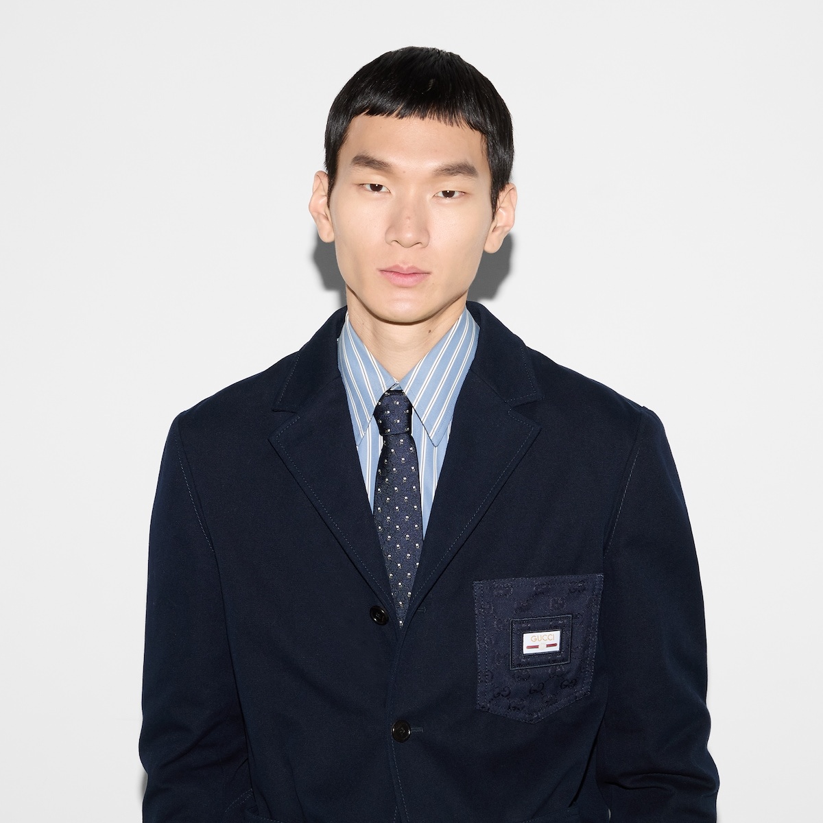 GG silk jacquard tie - 3