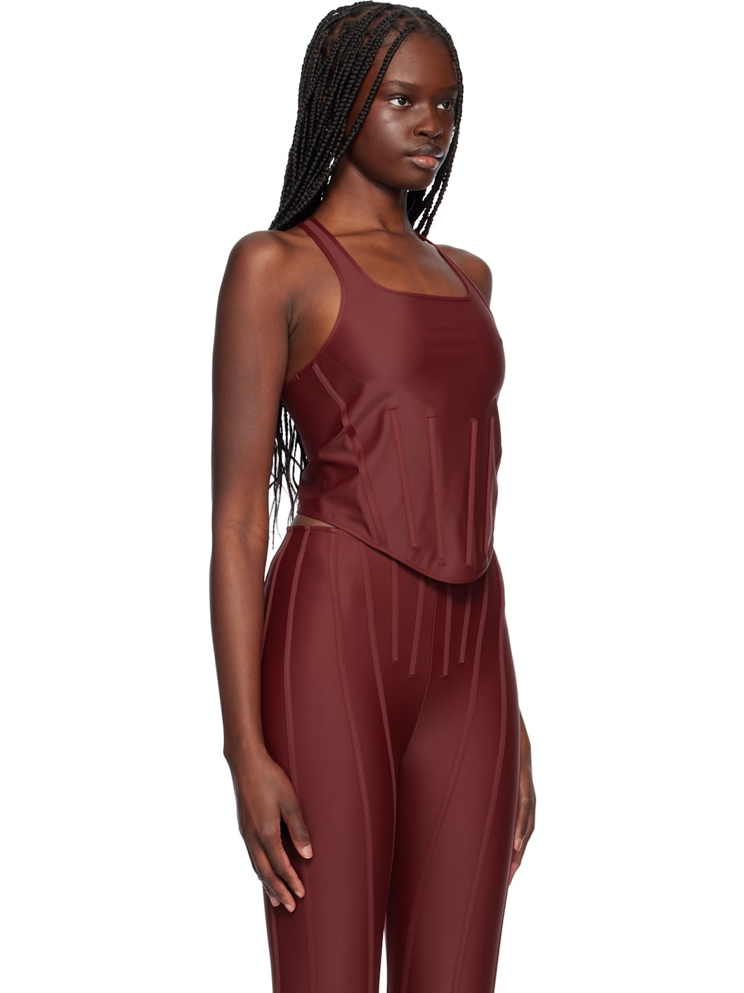 Red Corseted Tank Top - 2