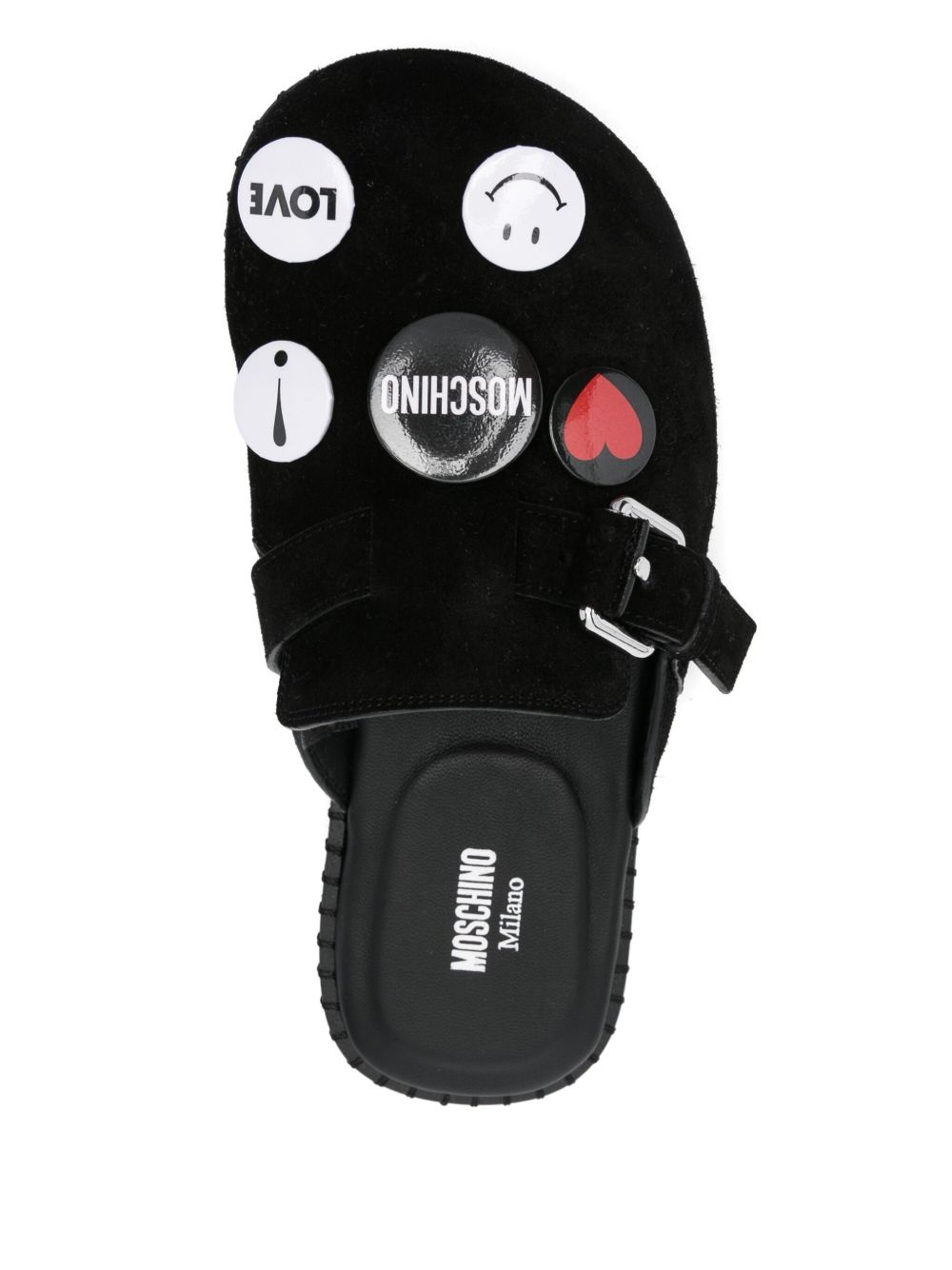 brooch-embellished slippers - 4