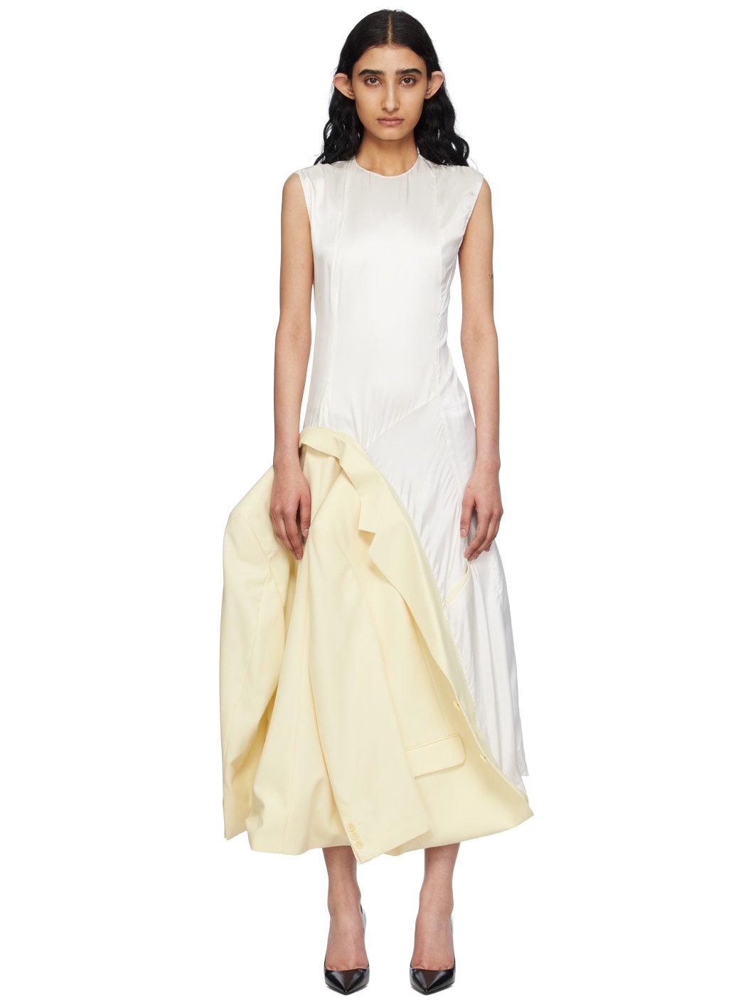 Off-White Inside Out Suit Jacket Maxi Dress - 1