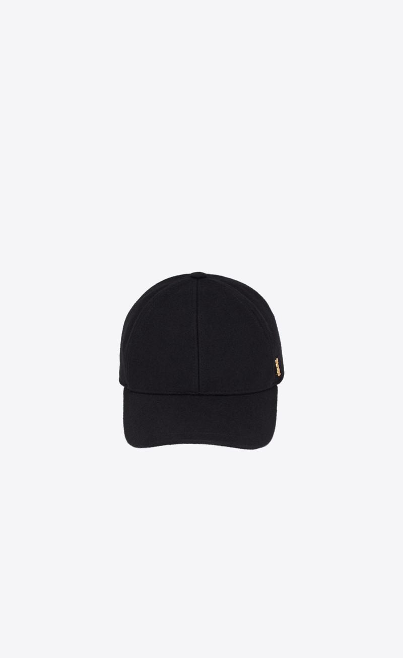 SAINT LAURENT baseball cap cassandre in felt outlook