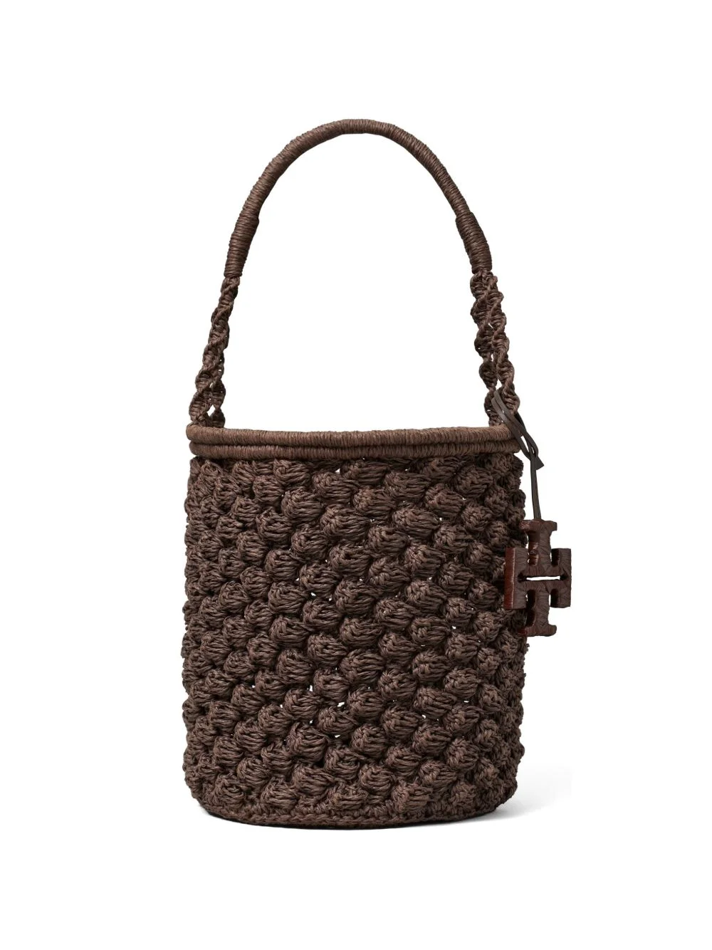 Ella hand-crocheted popcorn bucket bag - 1