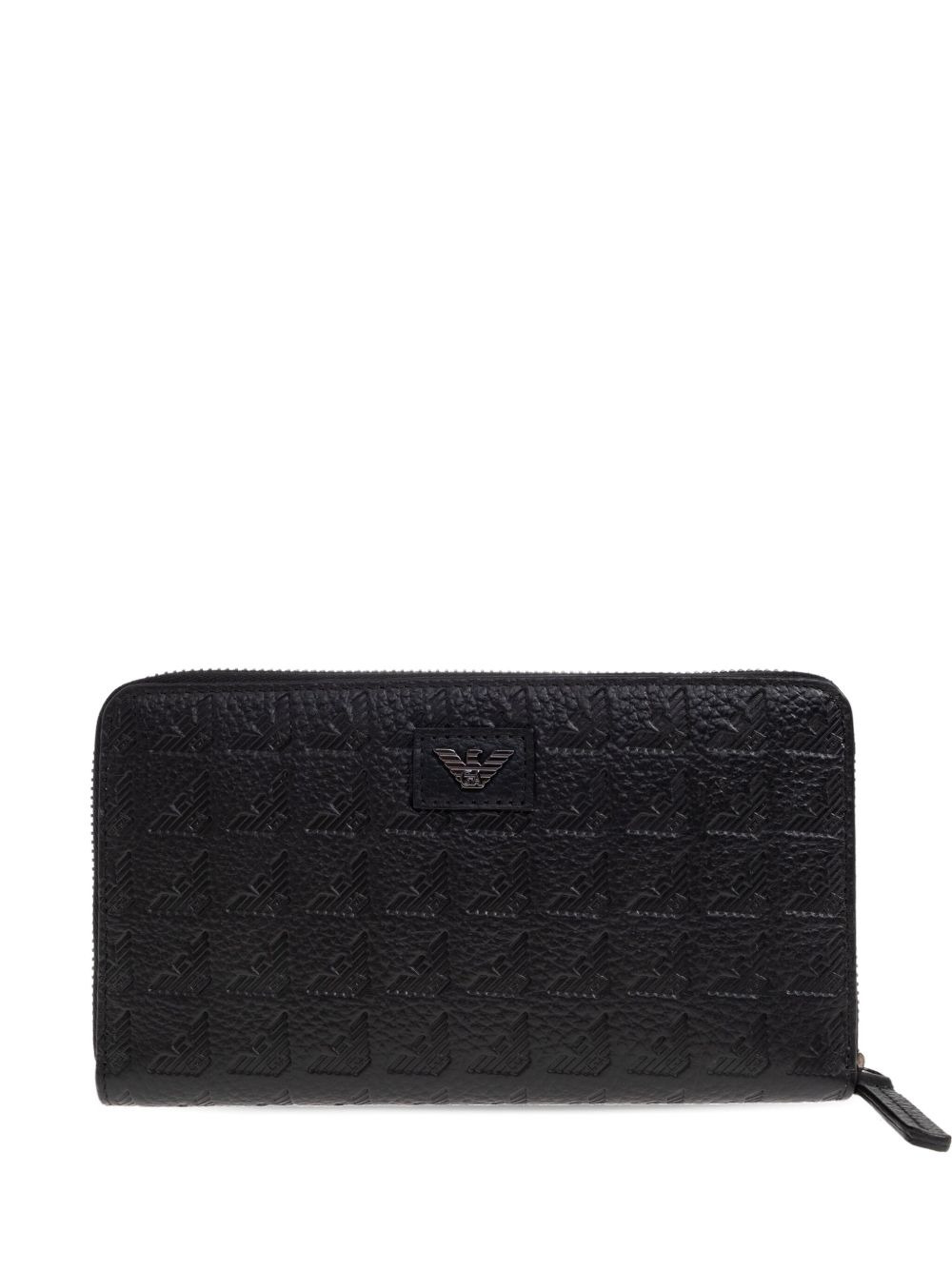 eagle-logo zip-around wallet - 1
