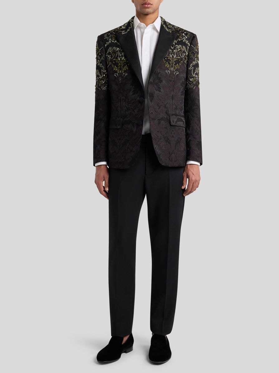 SINGLE-BREASTED BLAZER WITH FLORAL EMBROIDERY - 3