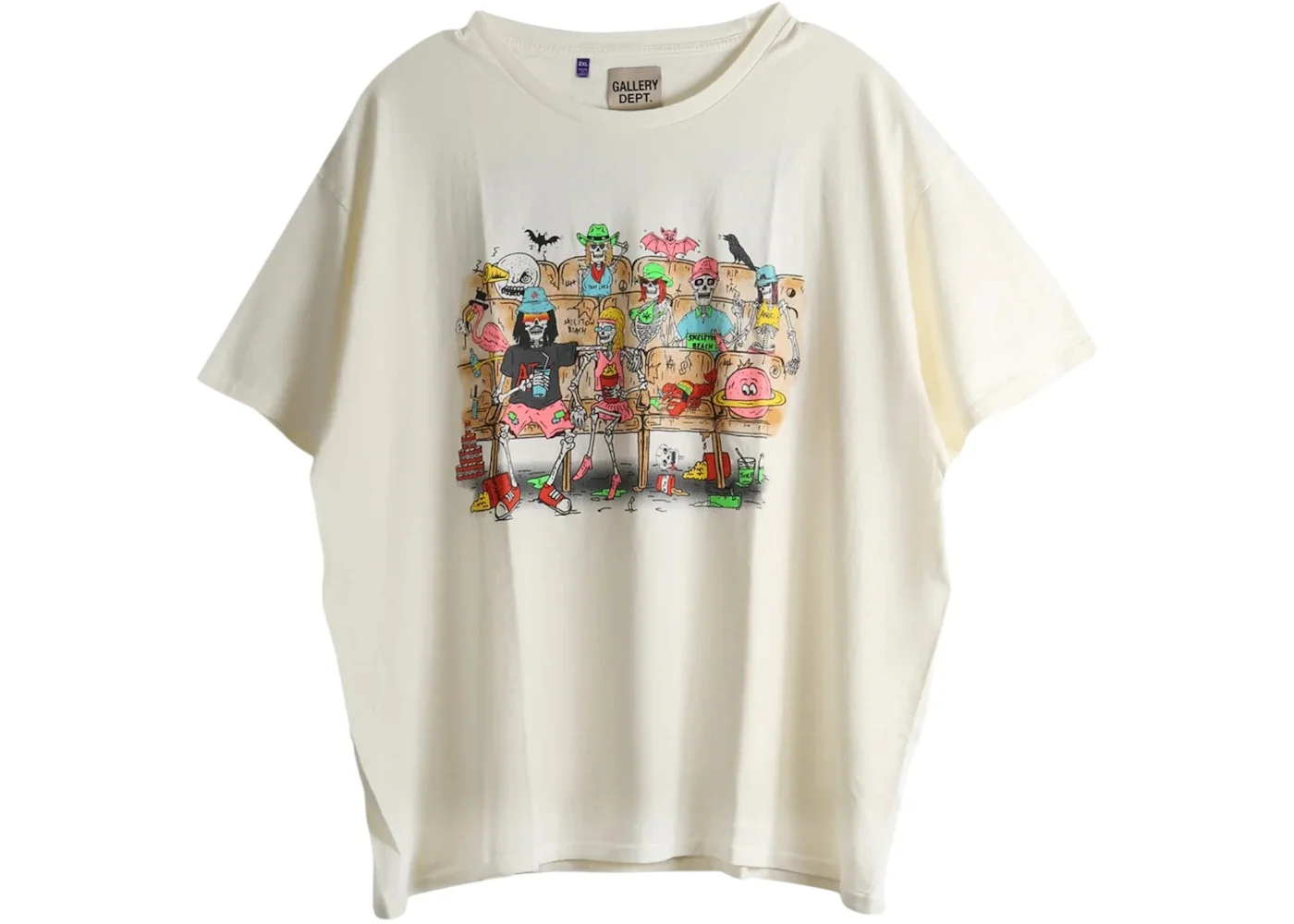 Gallery Dept. Skeleton Beach Theatre Tee Archival White - 1