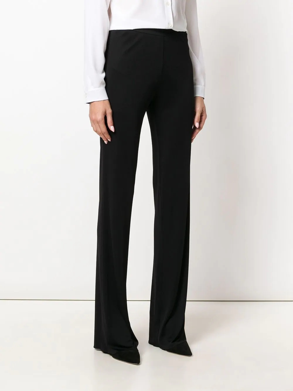 flared high-rise trousers - 3