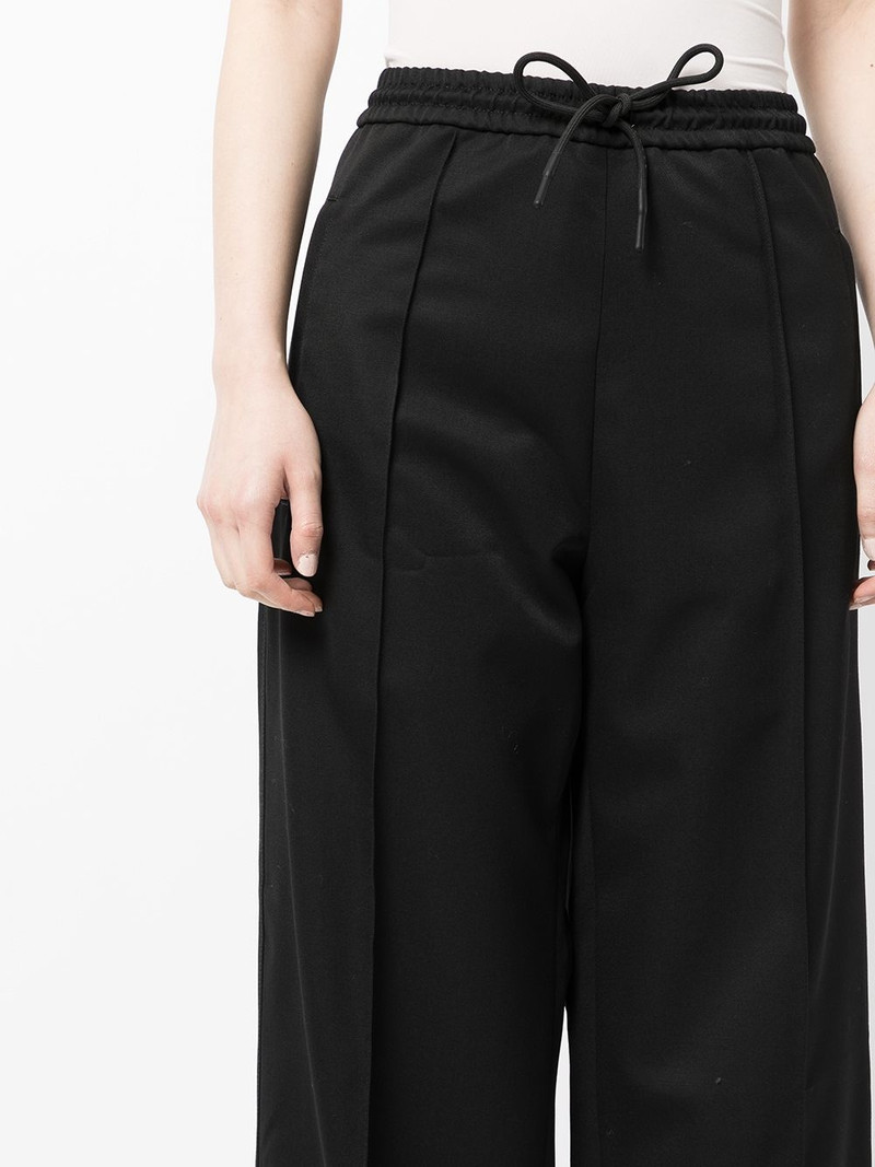 virgin-wool wide-leg track trousers 5