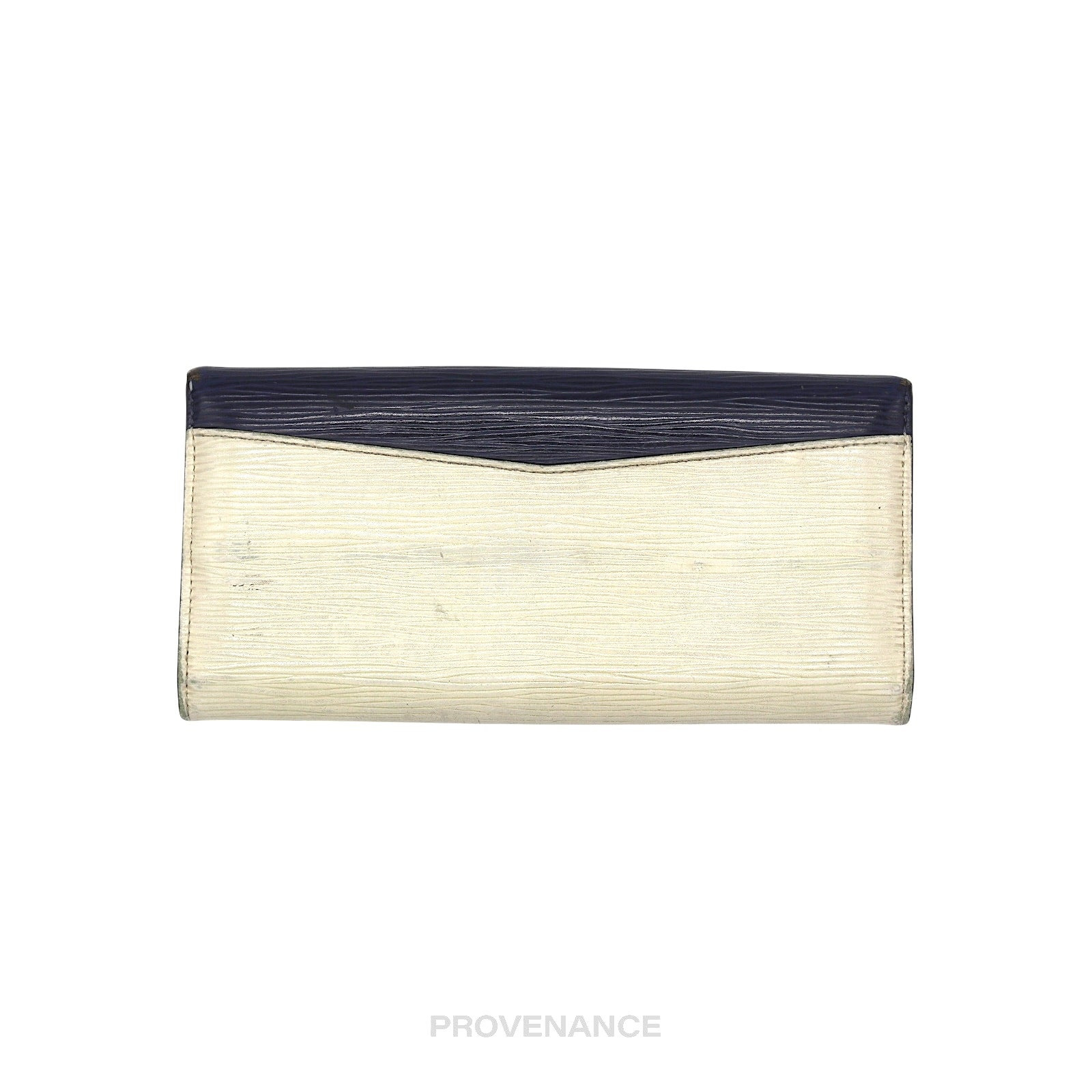 Louis Vuitton Long Wallet - White Blue Epi Patchwork - 2