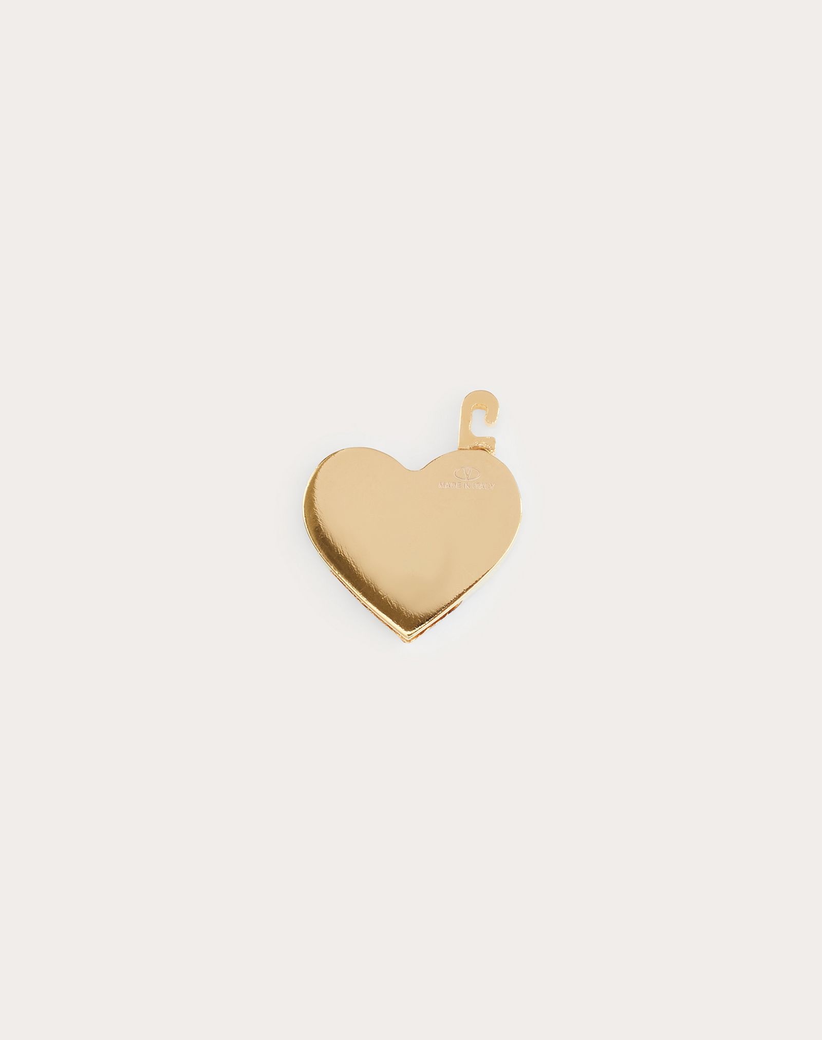 Call me Valentino heart-shaped metal charm - 3