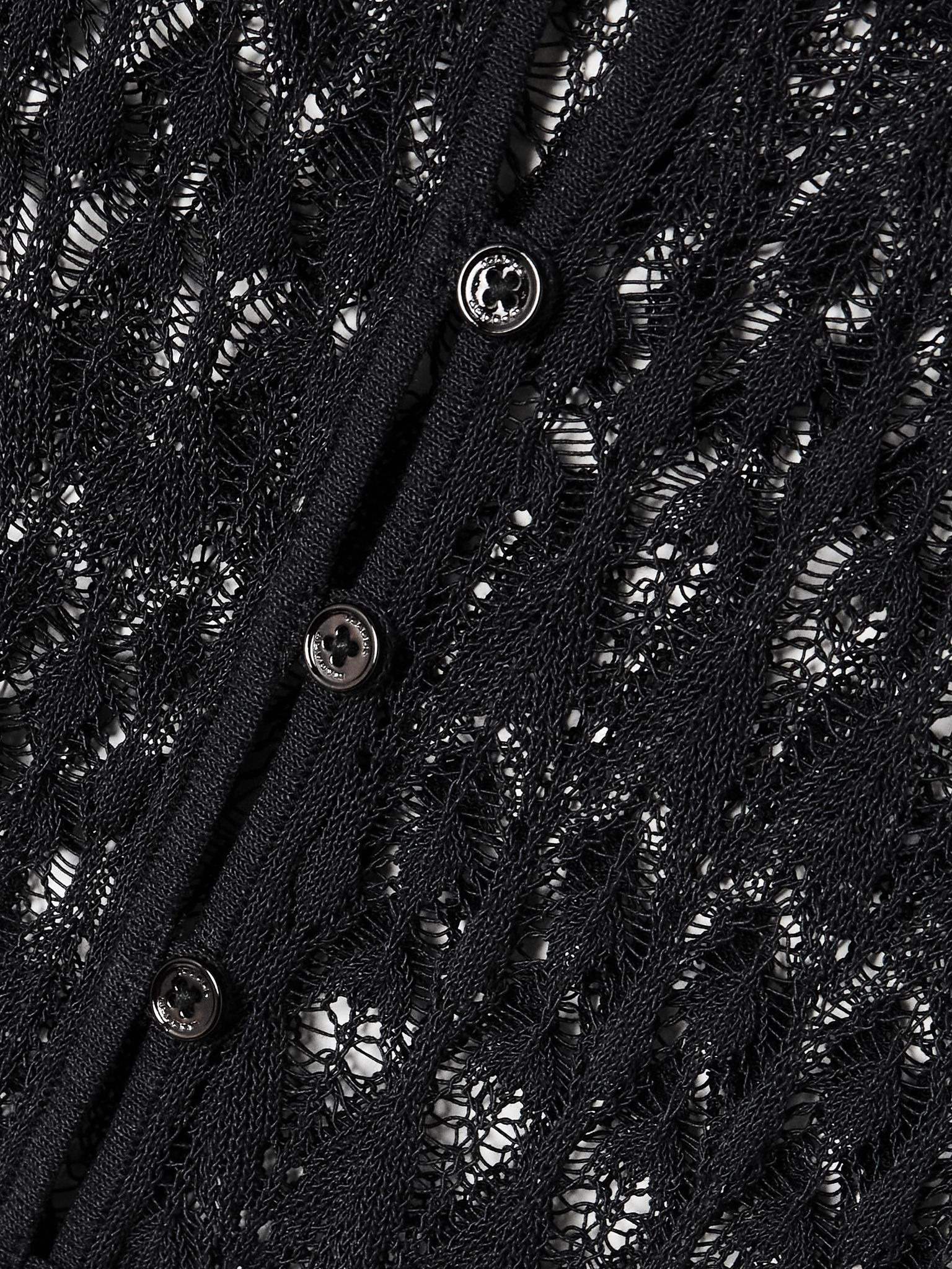 Pernille crocheted cotton-blend maxi dress Black - 4
