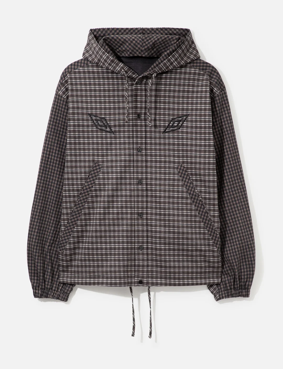 SLAM JAM X UMBRO DOUBLE PLAID OVERSHIRT DARK - 1