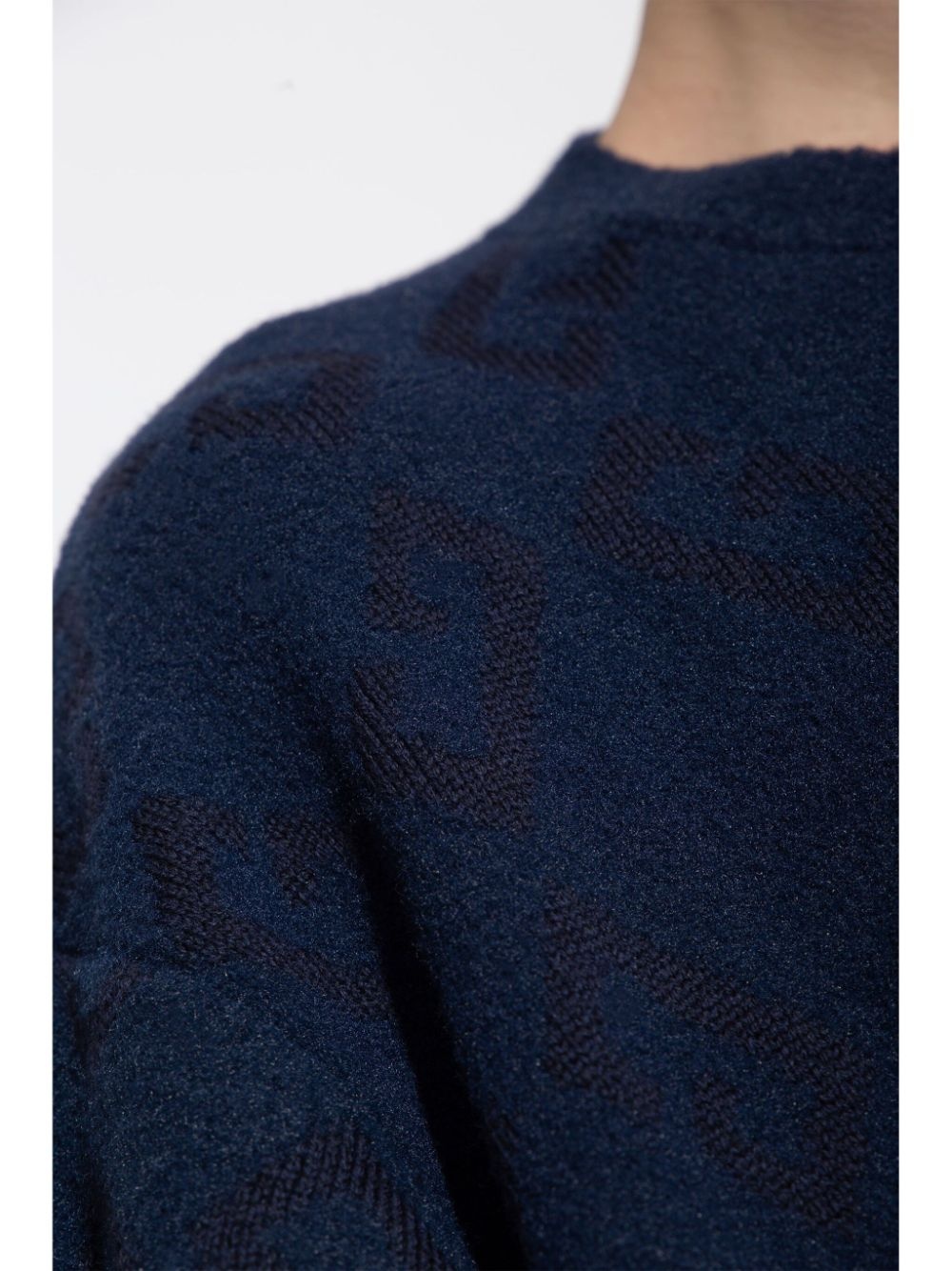 monogram-pattern jumper - 5