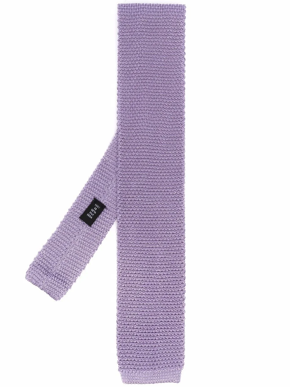 knitted square-tip scarf - 1