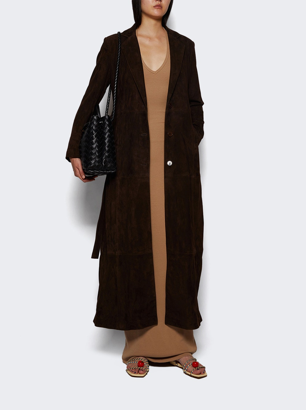 Halter Maxi Dress Taupe - 5