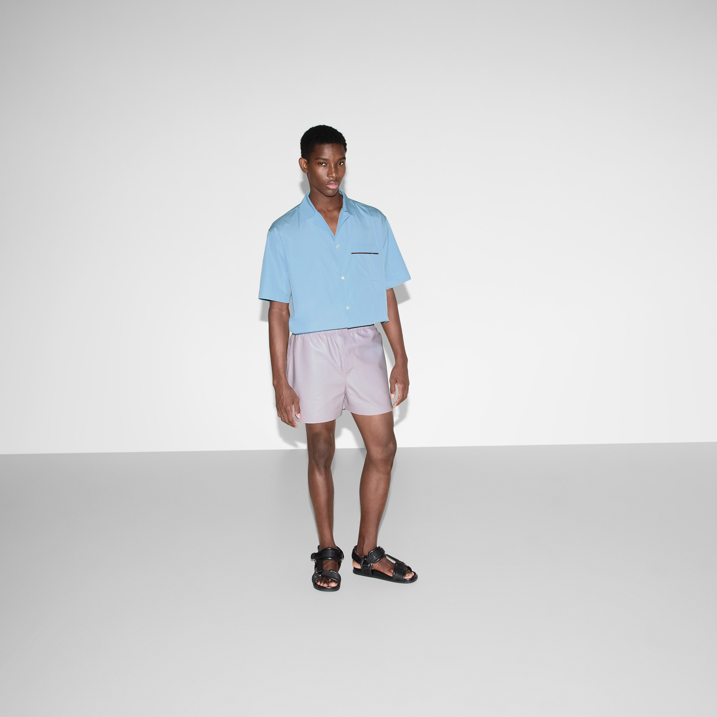 Regular fit cotton shirt with Web - 2