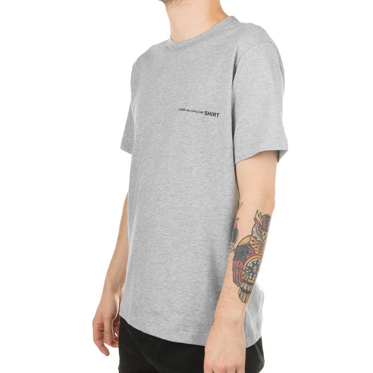 COMME des GARCONS Little Logo Applique Cotton Short-sleeve Tee 'Grey' S28119-2 - 4