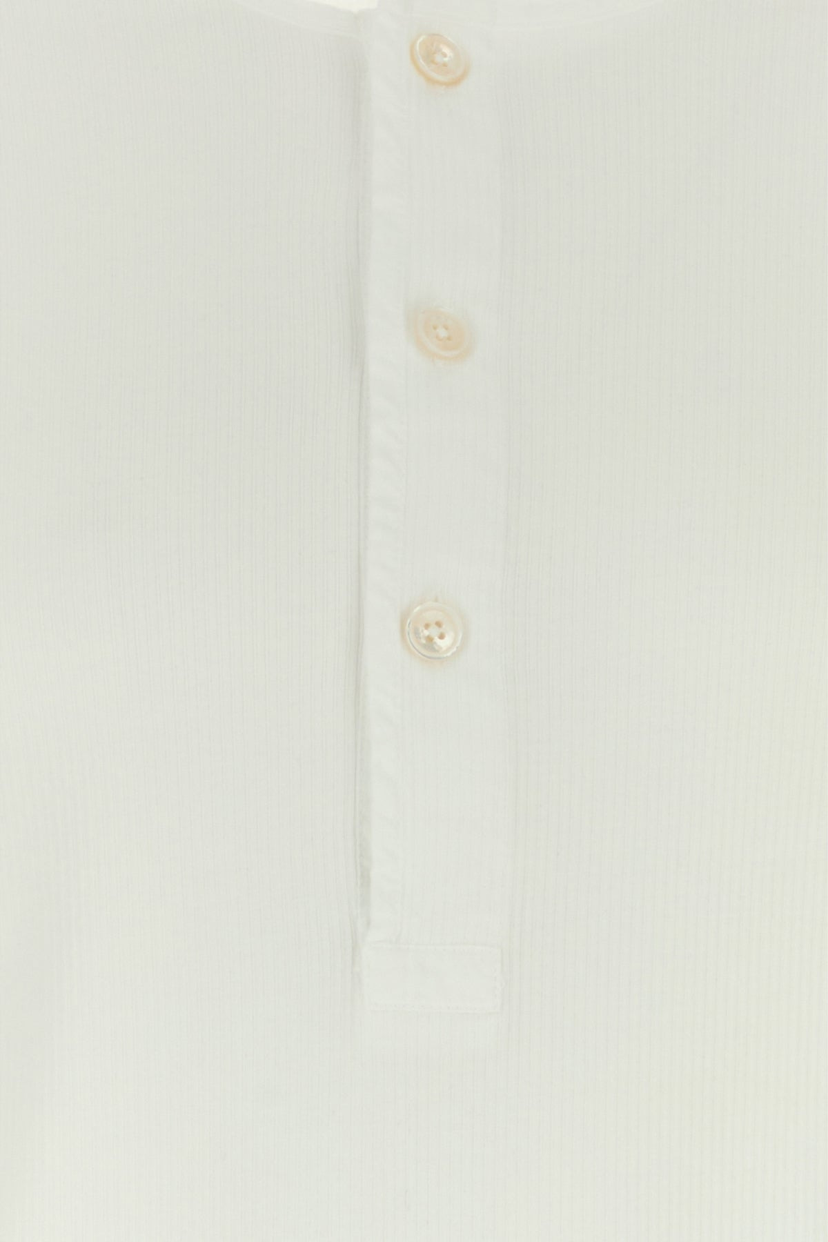 White stretch cotton t-shirt - 3