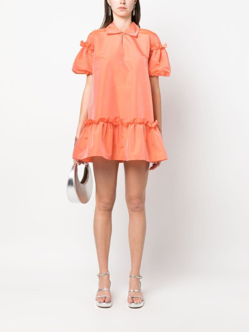 VIKTOR & ROLF ruffle-trim short-puff sleeve minidress outlook