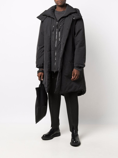 Y-3 hooded padded down coat outlook