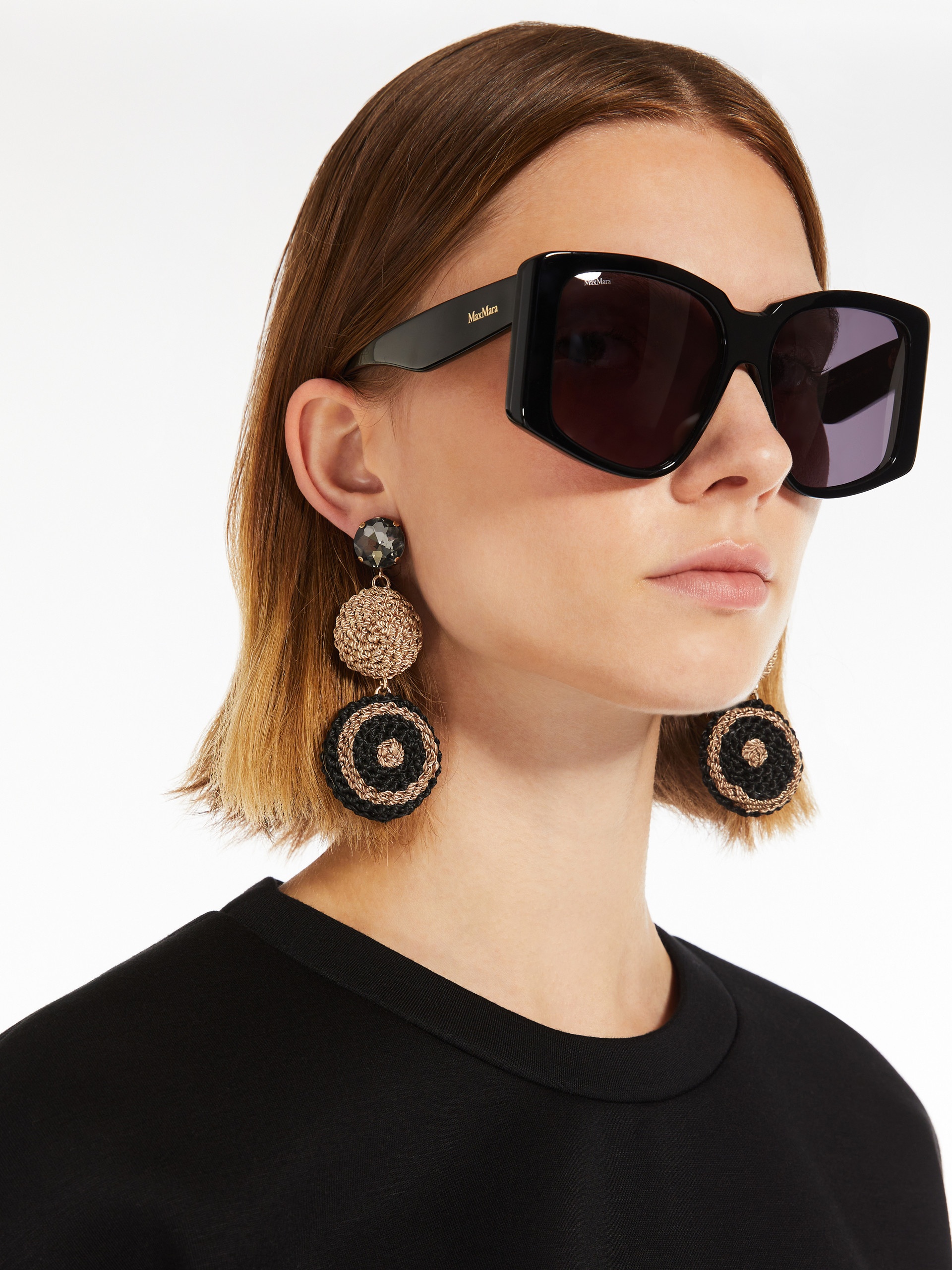 VIOLANTE Embroidered drop earrings - 3