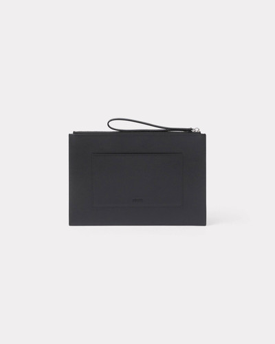 KENZO Large 'KENZO Emboss' leather pouch outlook