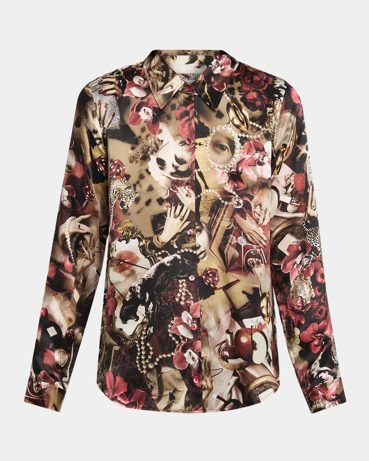 Tyler Printed Silk Blouse - 1
