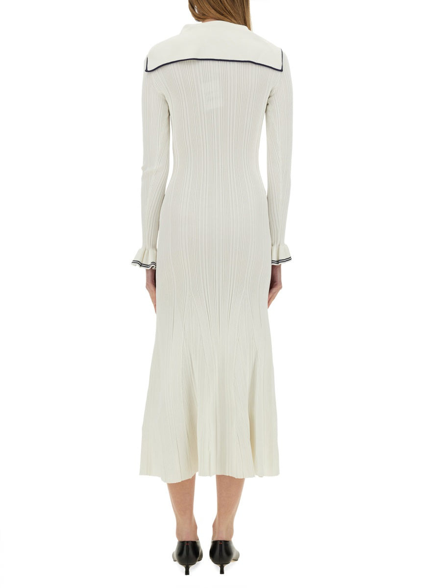 Self-Portrait Women Viscose Knit Midi Dress - 3