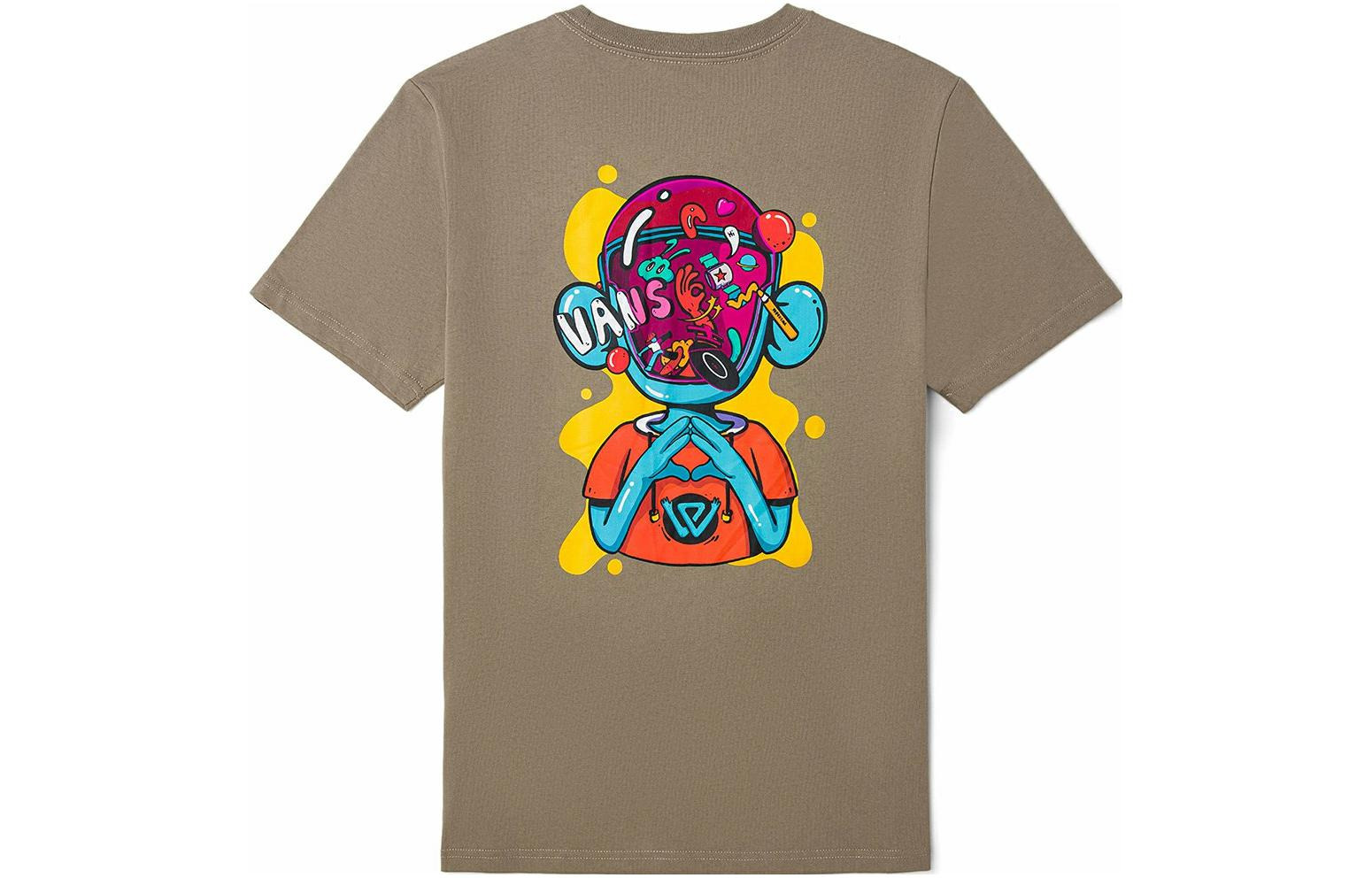 Vans Off The Wall Art Collection Tee 'Brown' VN0A7TQJYEH - 2