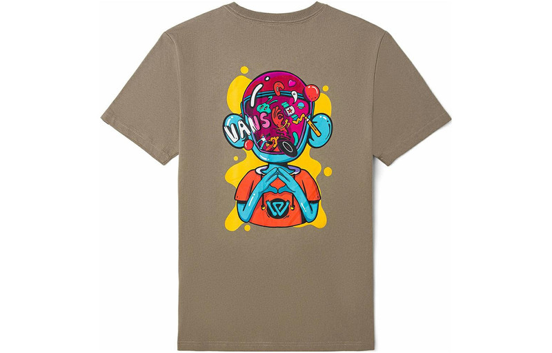 Vans Vans Off The Wall Art Collection Tee 'Brown' VN0A7TQJYEH outlook
