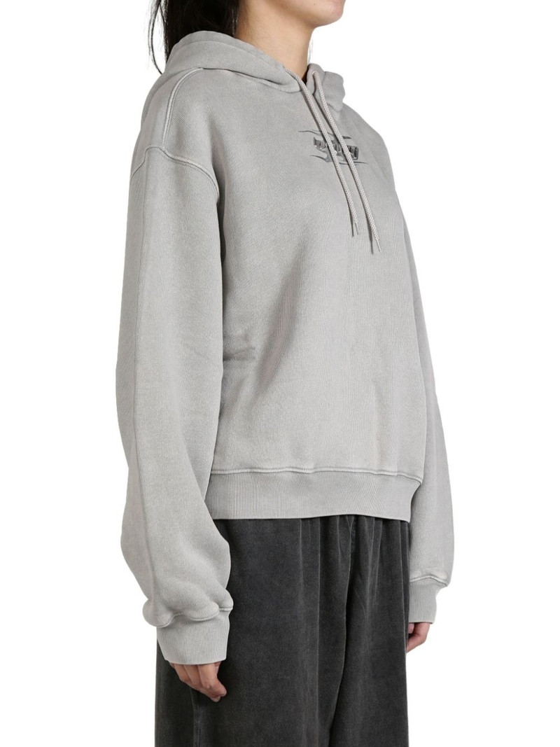 Alexander Wang logo-embroidered hoodie outlook