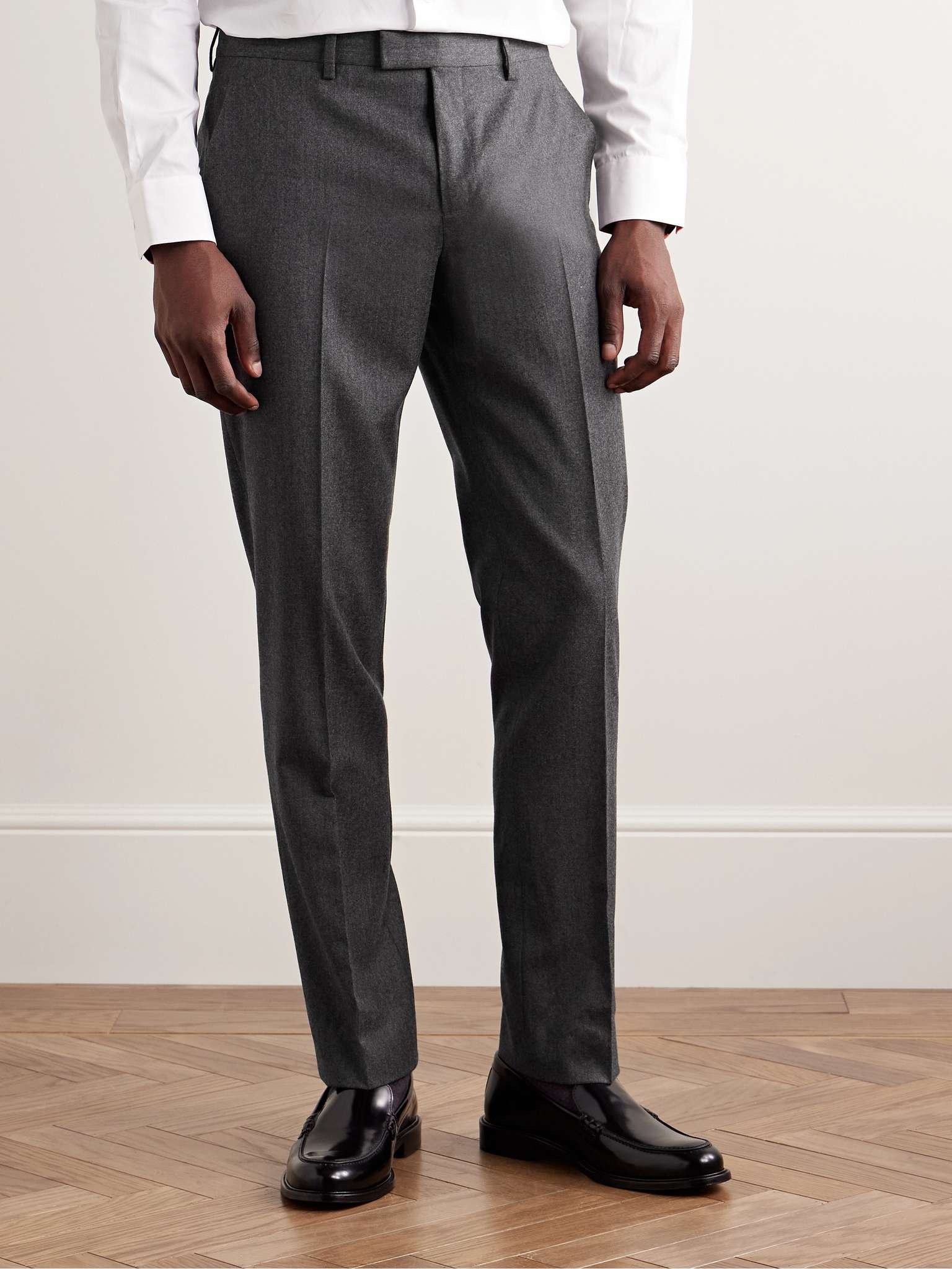 Slim-Fit Wool and Cashmere-Blend Flannel Suit Trousers - 4