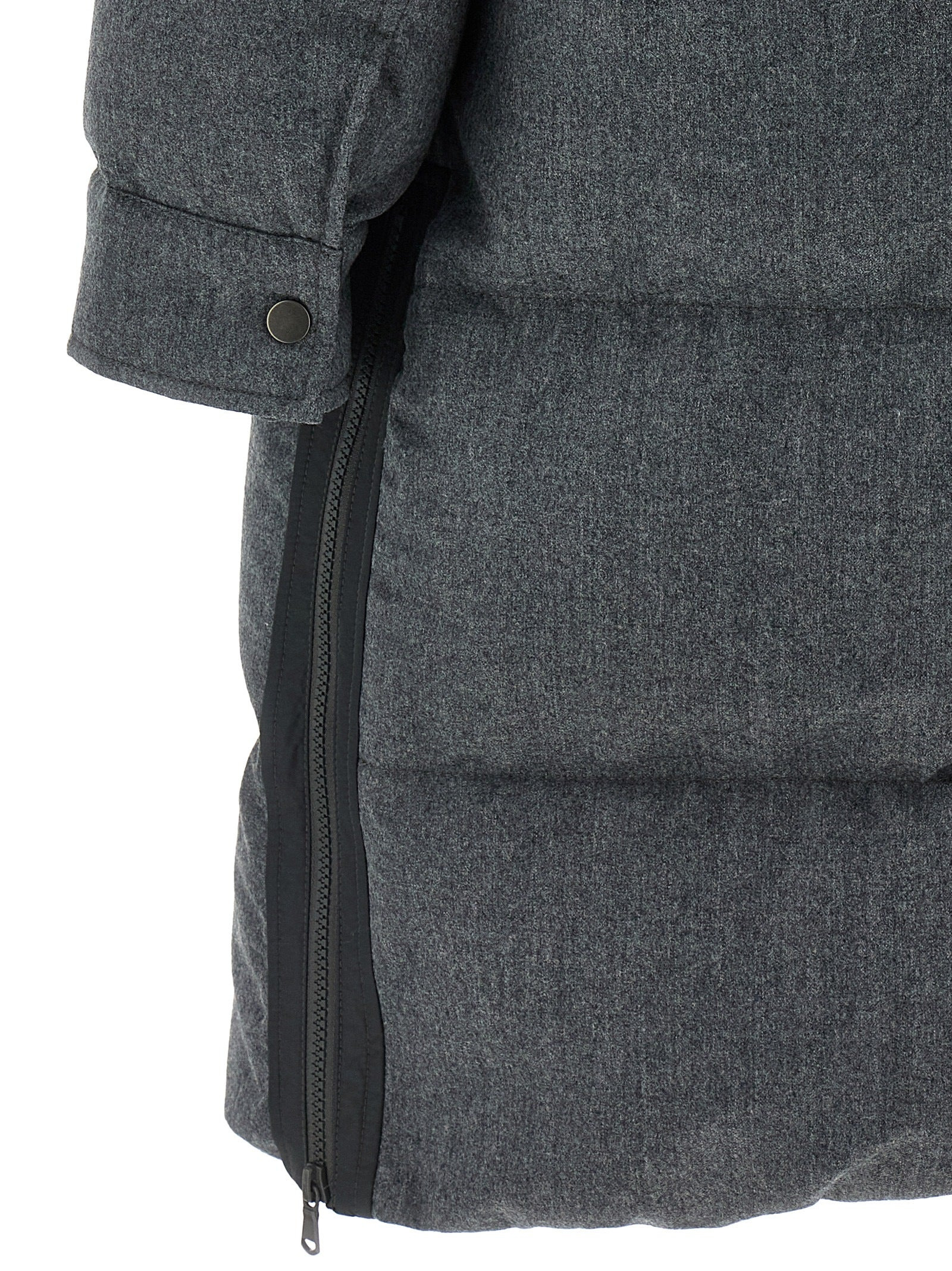 Brunello Cucinelli Women 'Shiny Zipper Pull' Long Down Jacket - 4
