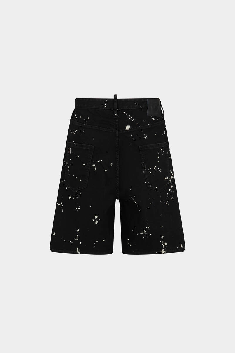 ICON BLACK MILKY WASH DENIM SHORTS - 2