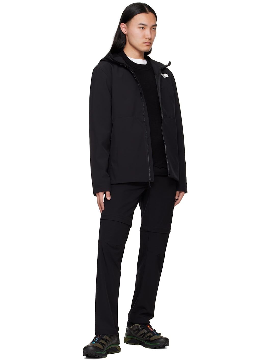 The North Face Black Apex Bionic 3 Hoodie Jacket | REVERSIBLE
